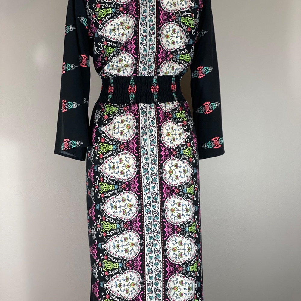 VENUS Boho Tropical Open Robe Kimono Swim Cover-Up NWOT - Picture 3 of 12
